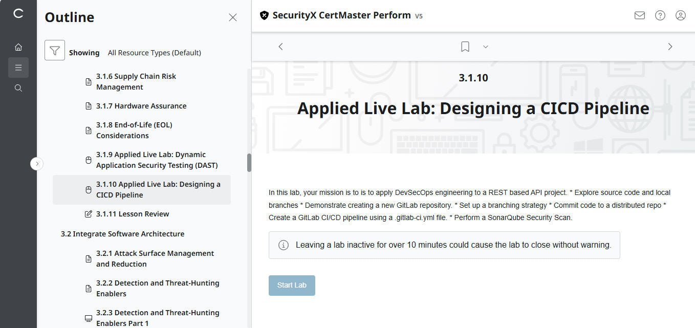 CompTIA CertMaster Perform – SecurityX CASP+ CAS-005 Individual License
